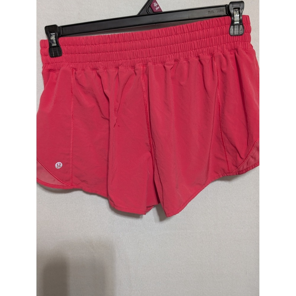 Lululemon Hotty Hot High-Rise Lined Shorts Pink Size 10 LW7AYXR